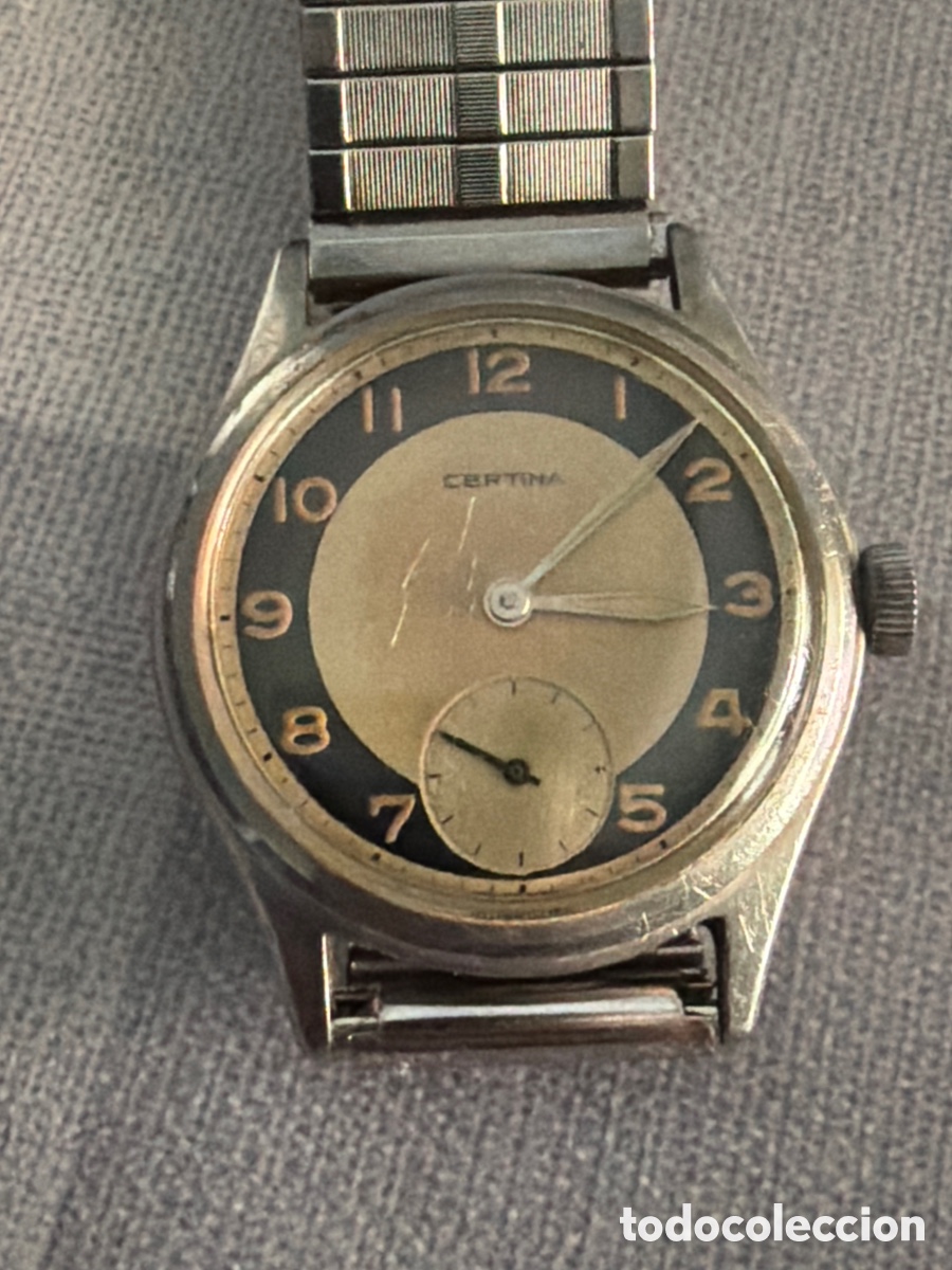 Relojes autom&aacute;ticos: Antiguo certina ojo de buey funcionando