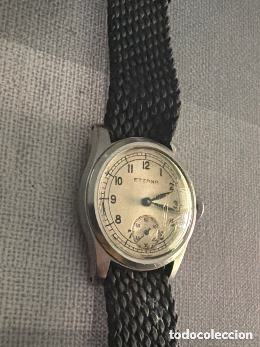 Relojes autom&aacute;ticos: Antiguo reloj Eterna funcionando - Foto 2