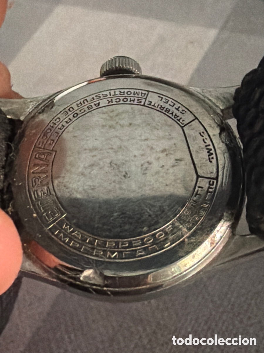 Relojes autom&aacute;ticos: Antiguo reloj Eterna funcionando - Foto 4