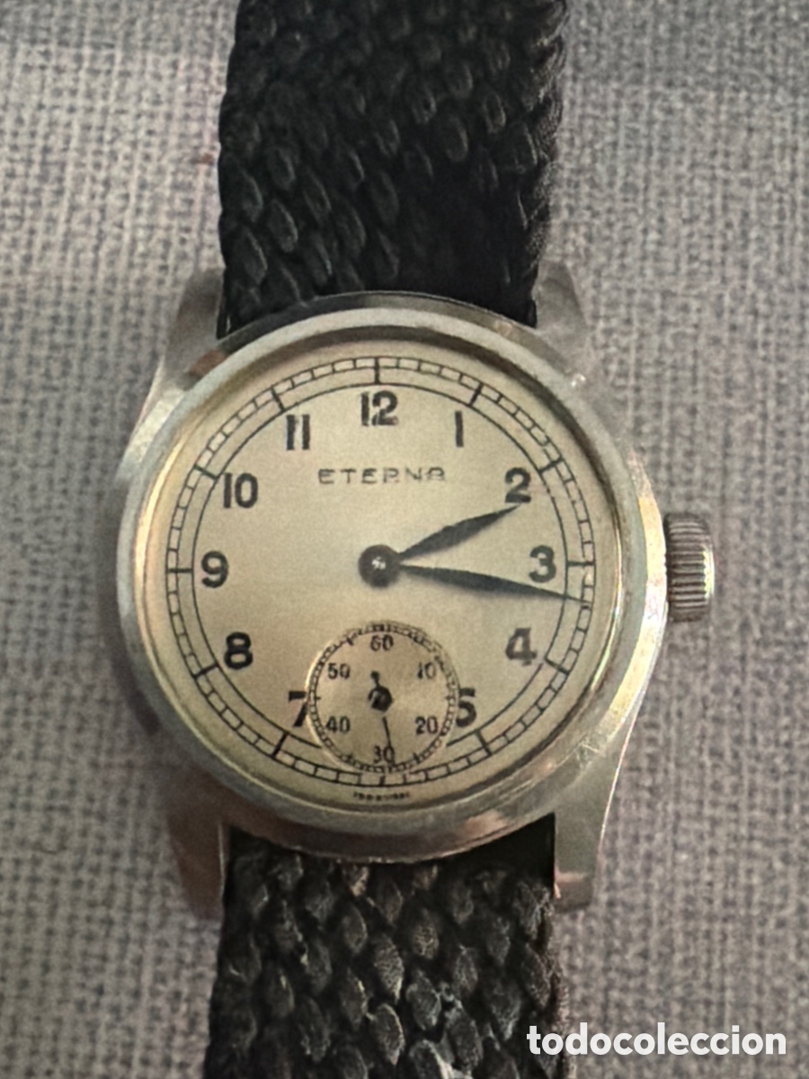 Relojes autom&aacute;ticos: Antiguo reloj Eterna funcionando - Foto 1