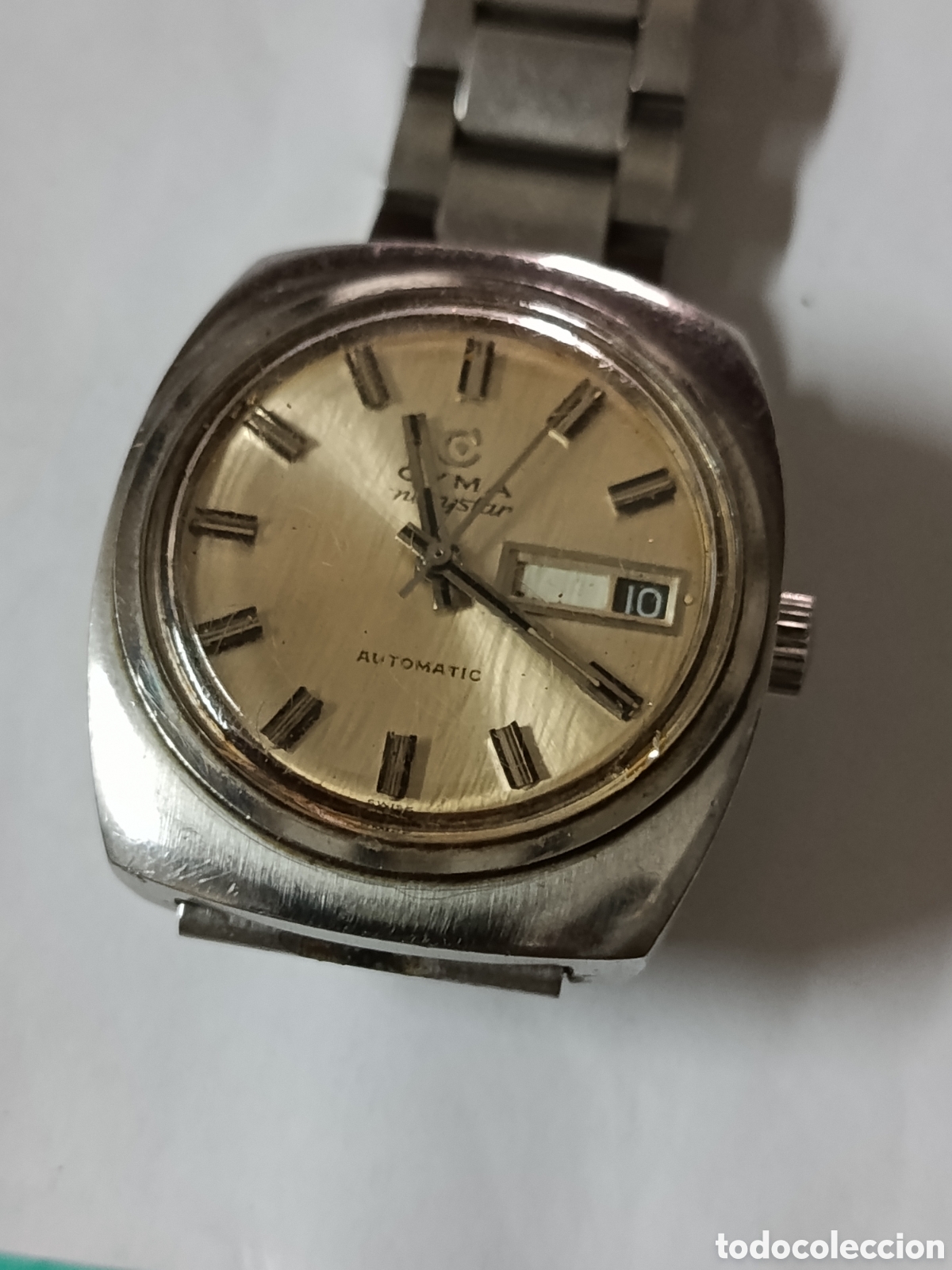 Relojes autom&aacute;ticos: Reloj automatico caballero CYMA NAVYSTAR. Funciona pero se sale la tija.. ver fotos