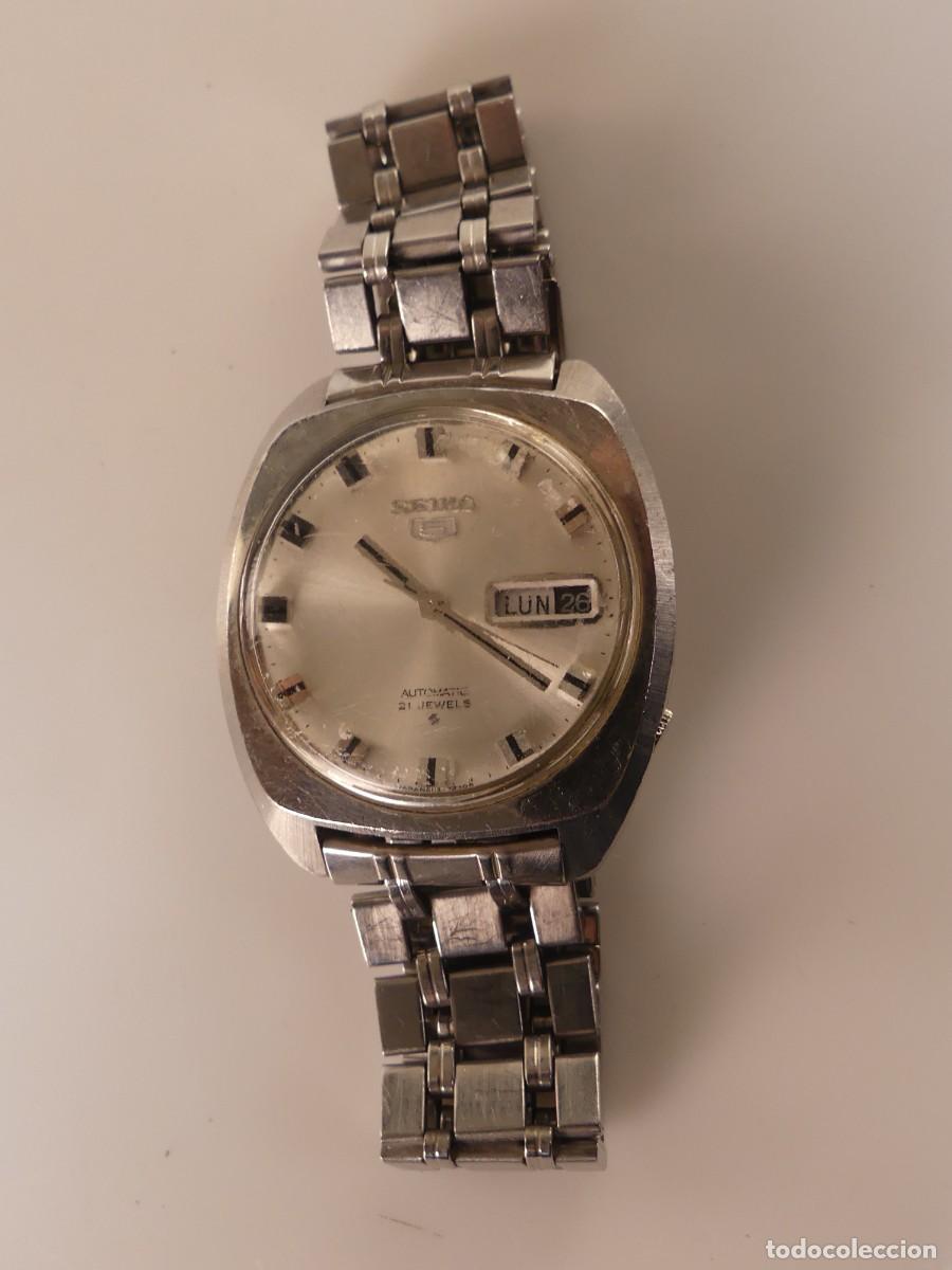 Automatik-Armbanduhren: RELOJ DE PULSERA AUTOMATICO MARCA SEIKO 5 21 JEWELS CON CALENDARIO