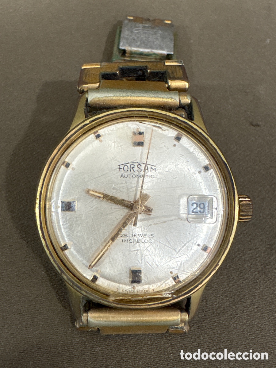 Relojes autom&aacute;ticos: Antiguo reloj FORSAM,autom&aacute;tico,34MM sin contar corona*VER FOTOS*FUNCIONA