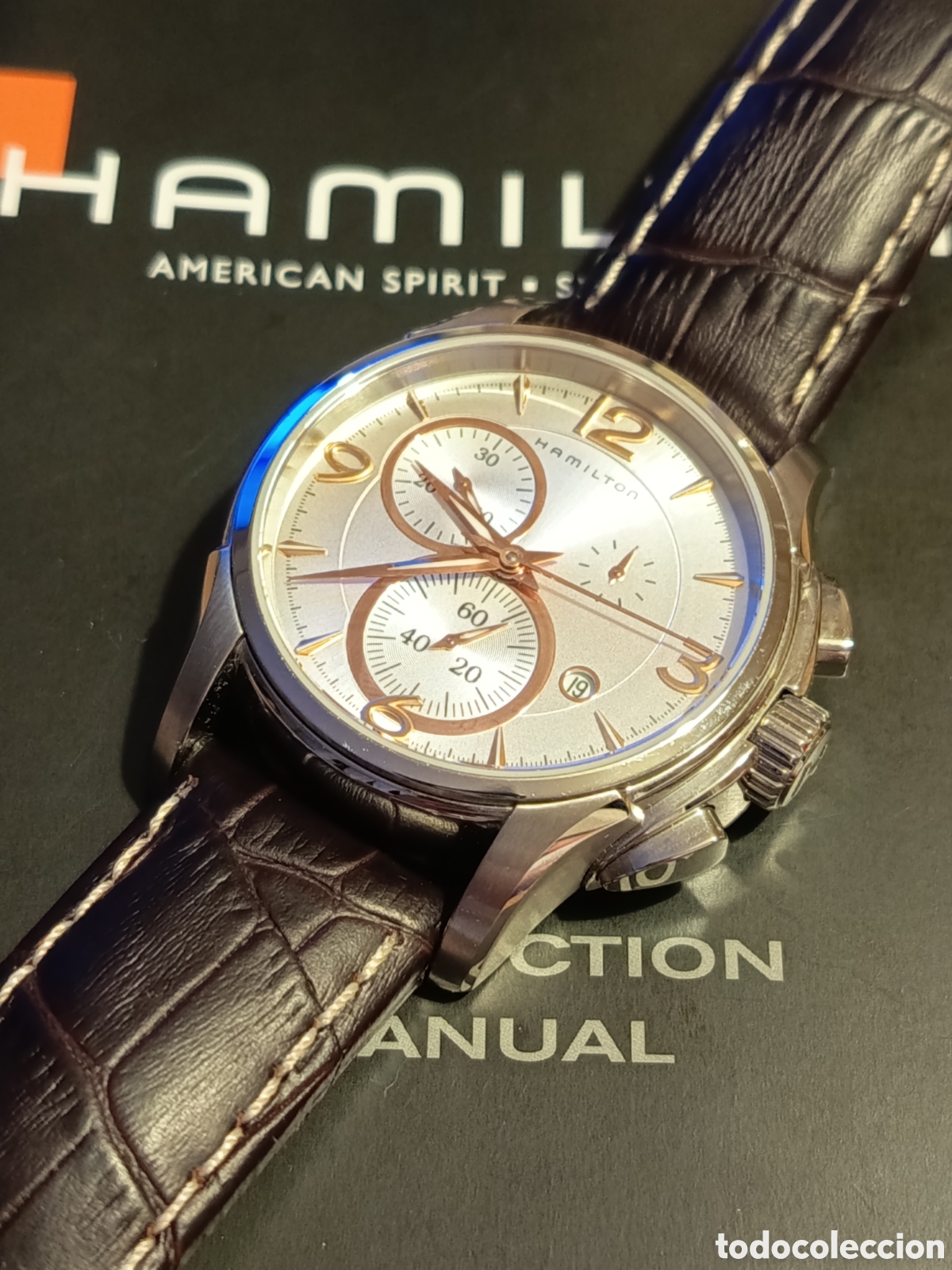 Relojes autom&aacute;ticos: HAMILTON JAZZMASTER CHRONO QUART GRAN TAMA&Ntilde;O COMO NUEVO