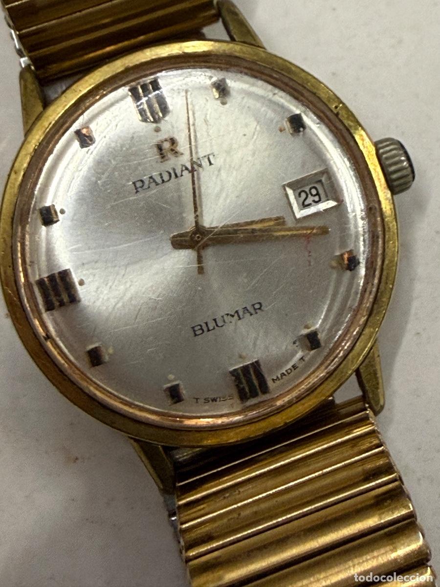 Relojes autom&aacute;ticos: RADIANT BLUMAR AUTOMATIC. 25 Rubis. Antiguo reloj Vintage. Hombre. La caja mide 3,3cms. Funciona