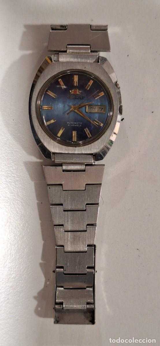 Relojes autom&aacute;ticos: Reloj Orient autom&aacute;tico a&ntilde;os 70-80. En funcionamiento.