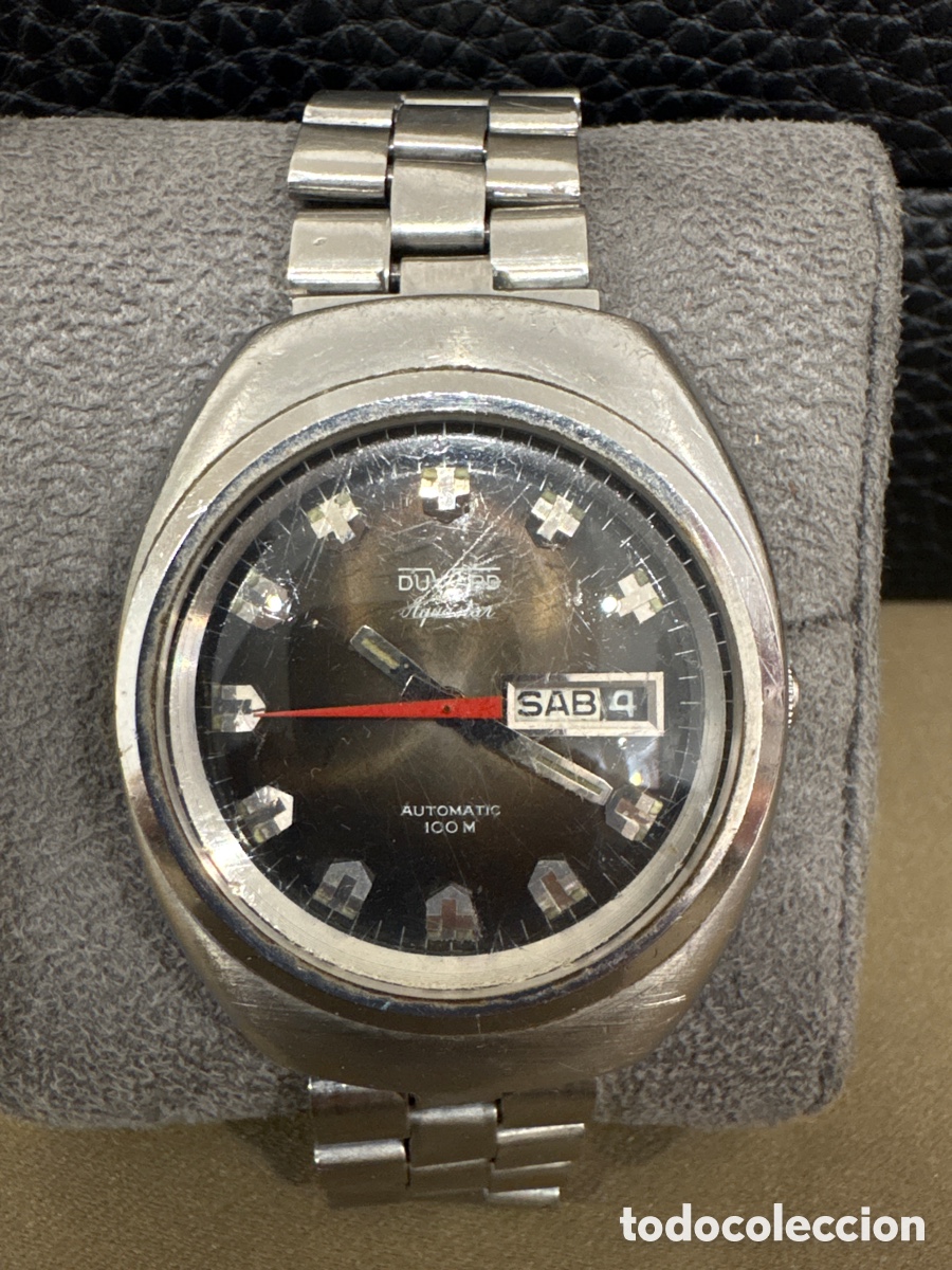 Relojes autom&aacute;ticos: Antiguo reloj DUWARD AQUASTAR 100M,AUTOM&Aacute;TICO,38MM sin contar corona*VER FOTOS*