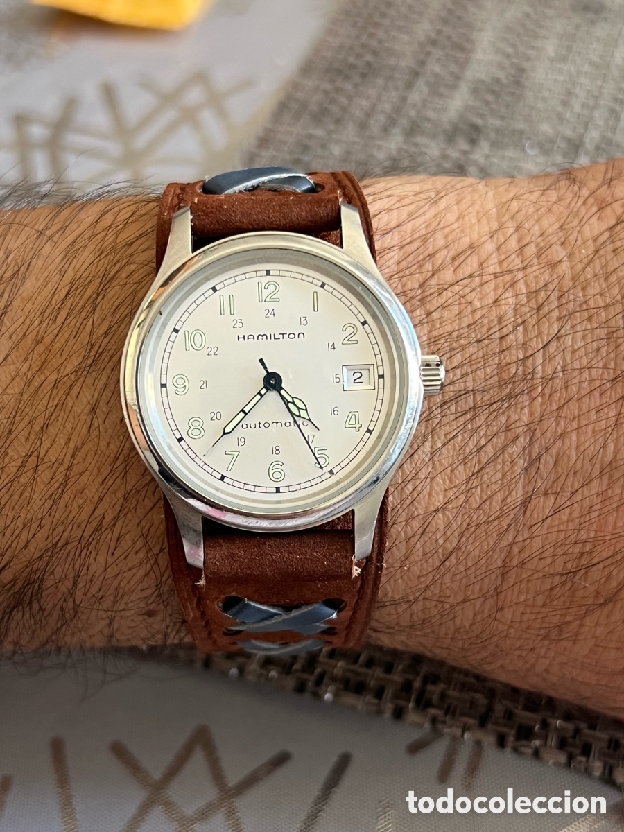 Relojes autom&aacute;ticos: ✅ reloj Hamilton Khaki 9721B Day Automatic 25 Jewels
