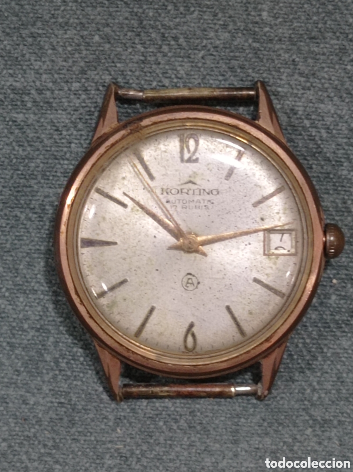 Automatic Watches: RELOJ AUTOM&Aacute;TICO MARCA KORTING - SUIZO - 17 RUB&Iacute;S - FUNCIONANDO