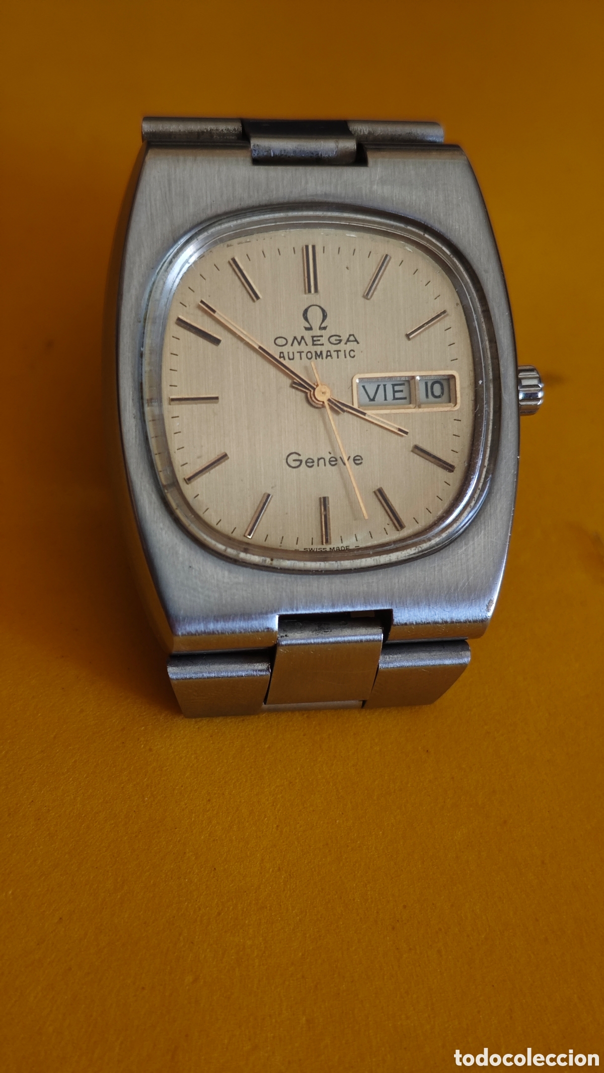 Relojes autom&aacute;ticos: Omega Geneve autom&aacute;tico en acero. A&ntilde;os 70