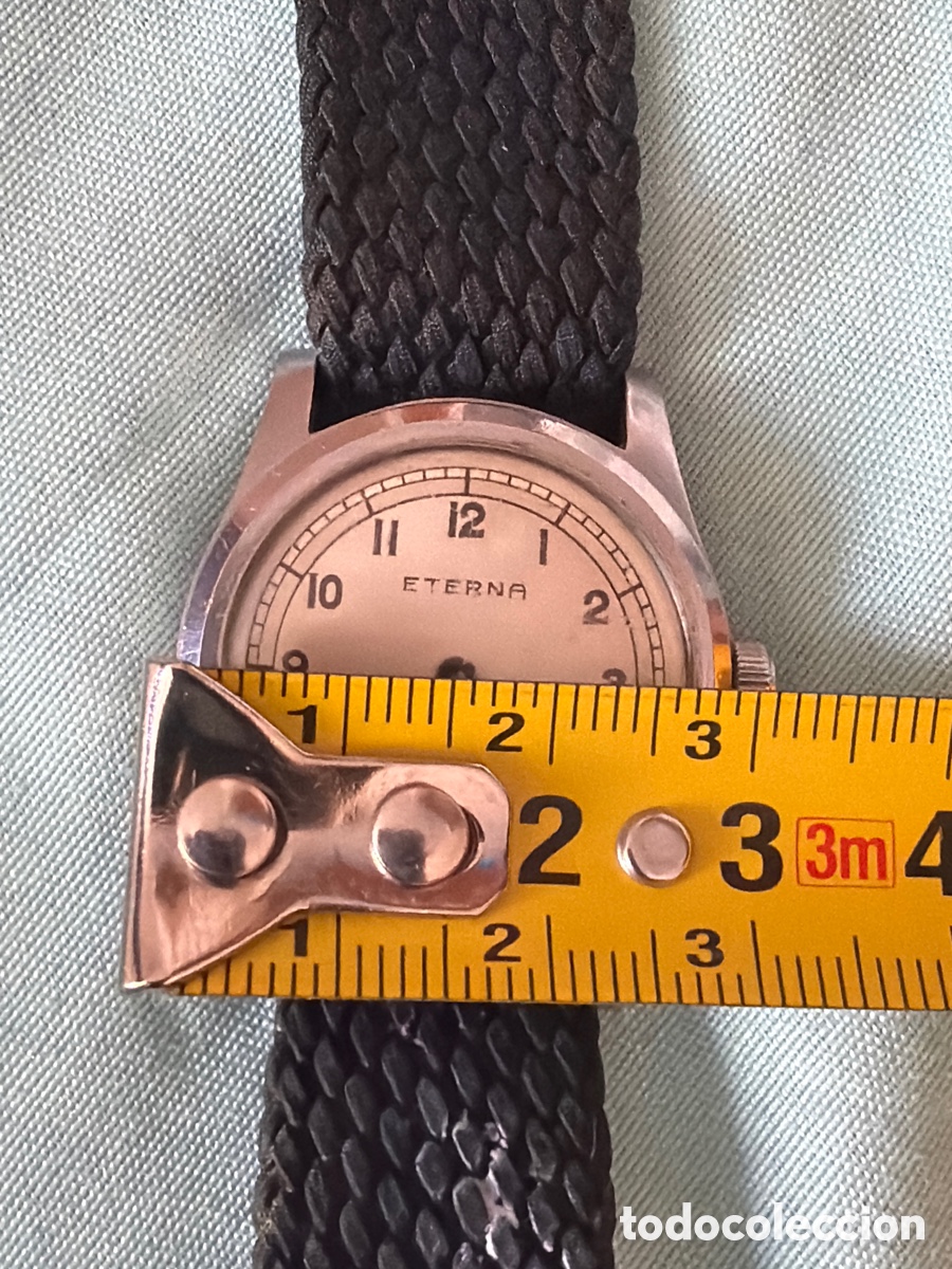 Relojes autom&aacute;ticos: Antiguo reloj Eterna funcionando - Foto 5