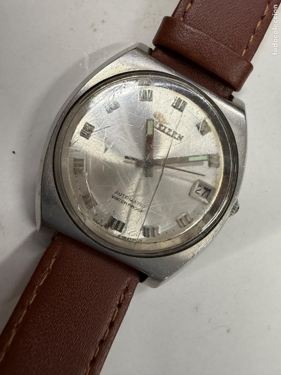 Relojes autom&aacute;ticos: Reloj de pulsera Vintage. Marca CITIZEN AUTOMATIC La caja mide unos 4x4 cms. Funciona
