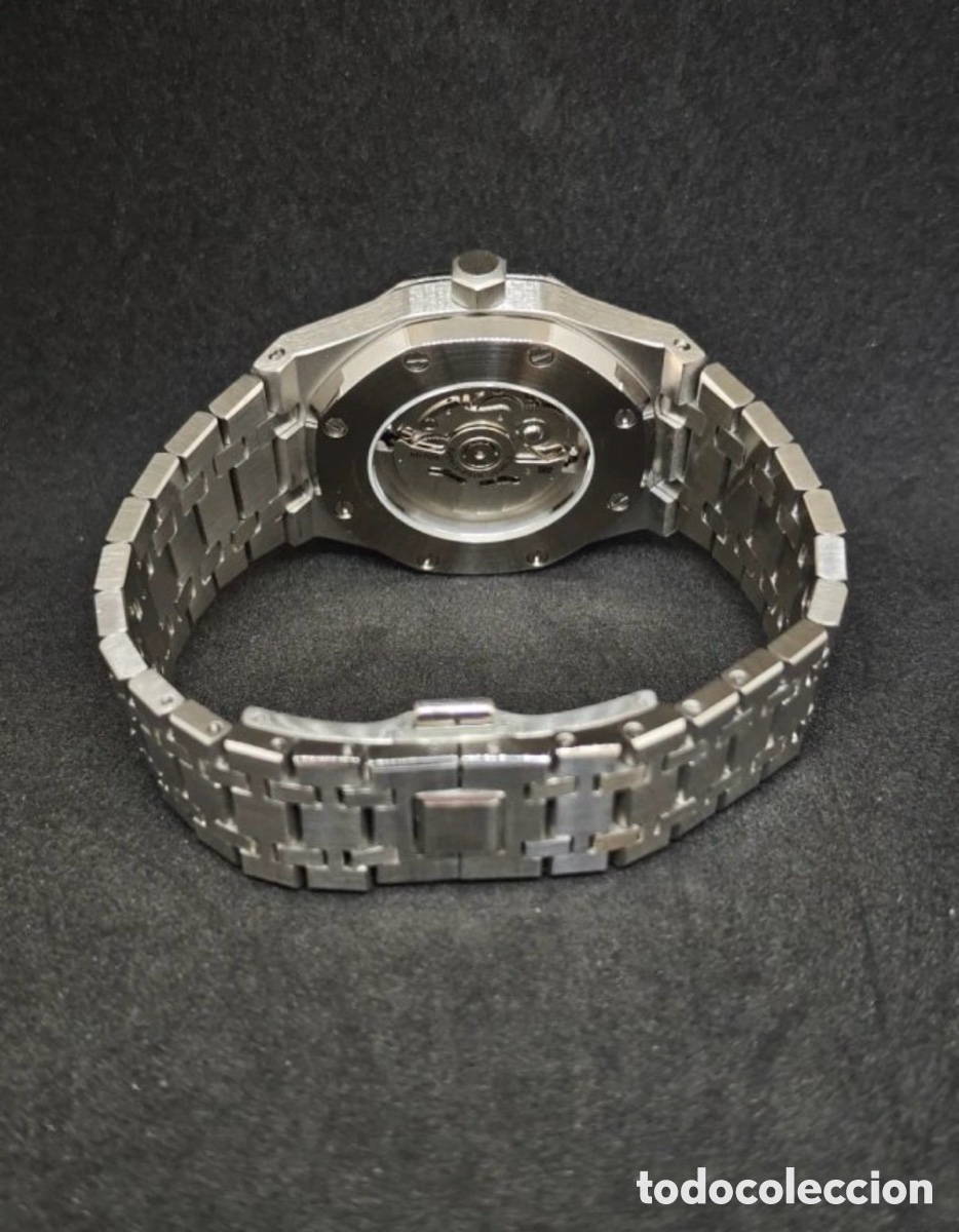 Relojes autom&aacute;ticos: Seiko Mod Royal Oak Skeleton Stealth - Foto 8