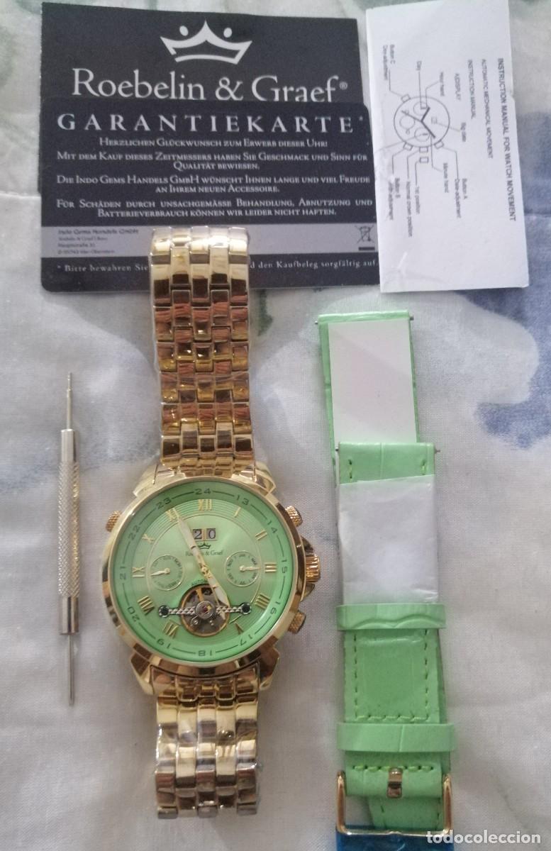 Relojes autom&aacute;ticos: RELOJ AUTOM&Aacute;TICO TOURBILL&Oacute;N : ROEBELIN & GRAEF + COMPLEMENTOS. EN SU CAJA ORIGINAL. - Foto 4
