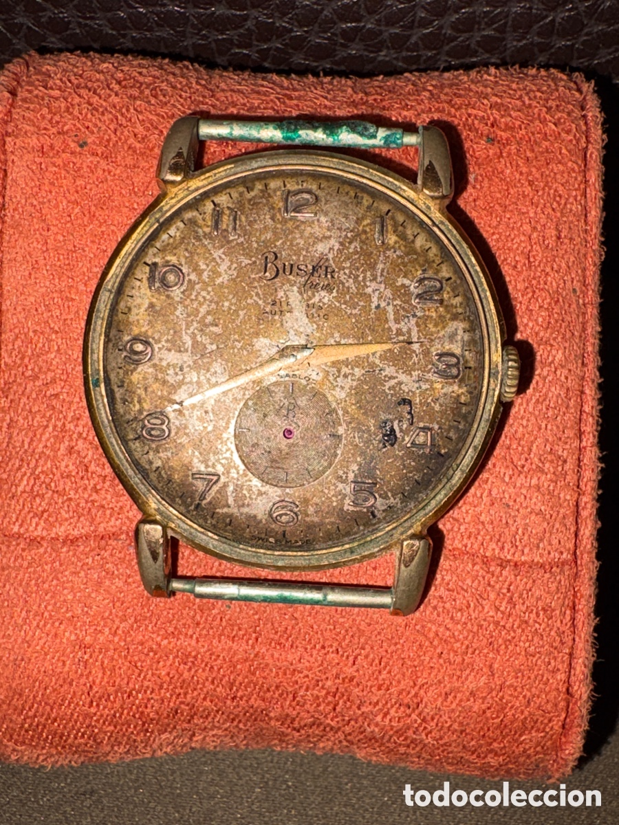 Relojes autom&aacute;ticos: Antiguo reloj BUSER FR&Egrave;RES,AUTOM&Aacute;TICO ,36MM sin contar Corona*para piezas*