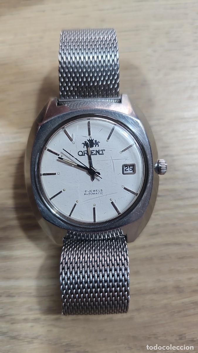 Relojes autom&aacute;ticos: Reloj Orient Autom&aacute;tico Blanco A&ntilde;os 70