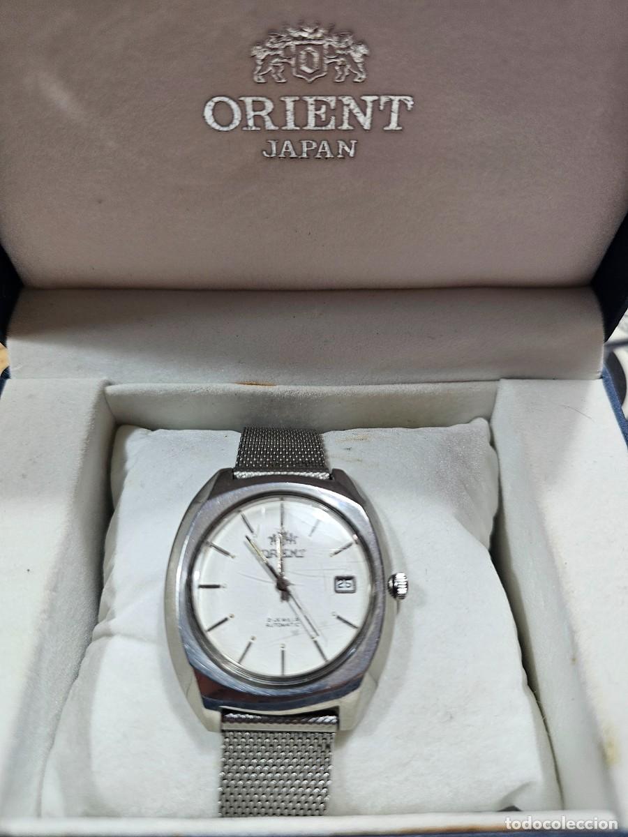 Relojes autom&aacute;ticos: Reloj Orient Autom&aacute;tico Blanco A&ntilde;os 70 - Foto 3