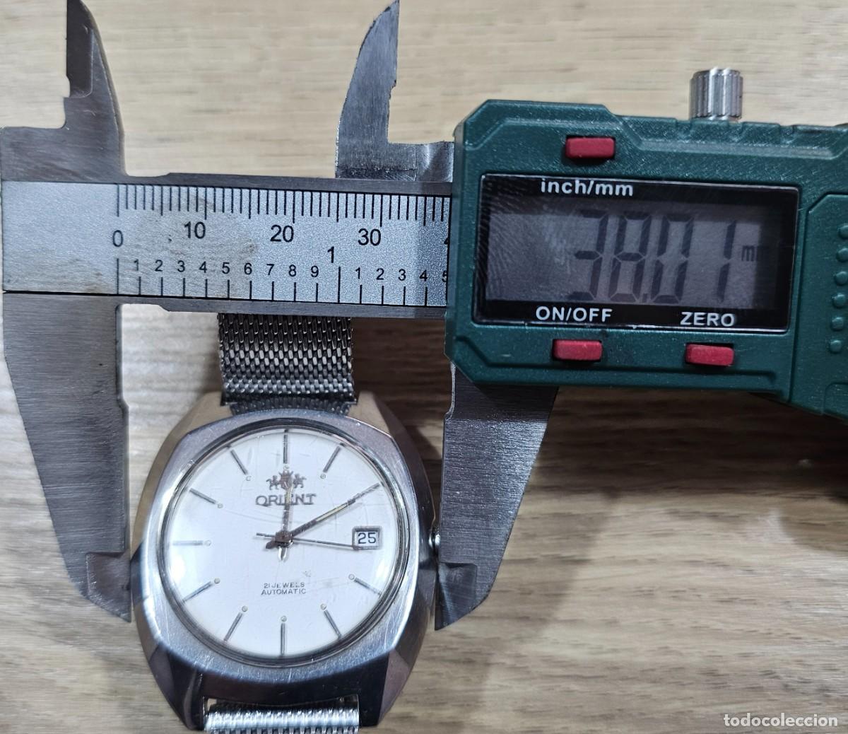 Relojes autom&aacute;ticos: Reloj Orient Autom&aacute;tico Blanco A&ntilde;os 70 - Foto 4