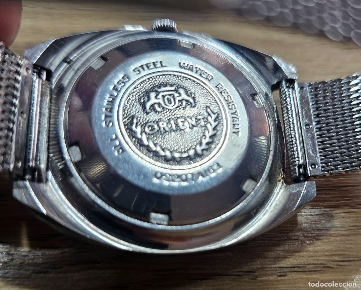 Relojes autom&aacute;ticos: Reloj Orient Autom&aacute;tico Blanco A&ntilde;os 70 - Foto 6