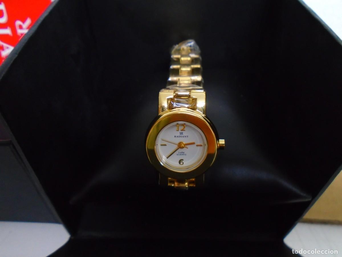 Rel&oacute;gios autom&aacute;ticos: MAGNIFICO RELOJ ANALOGICO&rdquo;RADIANT&rdquo;DE SRA. 3 ATM QUARTZ,CHAPADO ORO,SIN USO.CAJA Y GARANTIA.