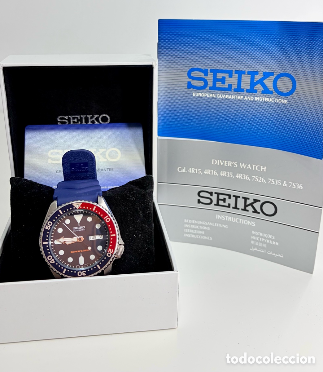 Relojes autom&aacute;ticos: Reloj Seiko SKX009 Diver&rsquo;s 200m (Set Completo)