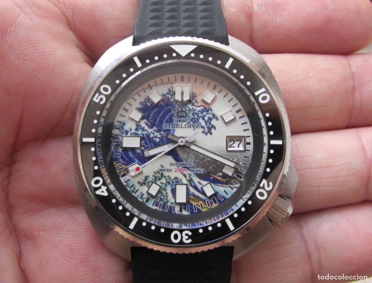 Rel&oacute;gios autom&aacute;ticos: Steeldive Kanagawa turtle SD1970