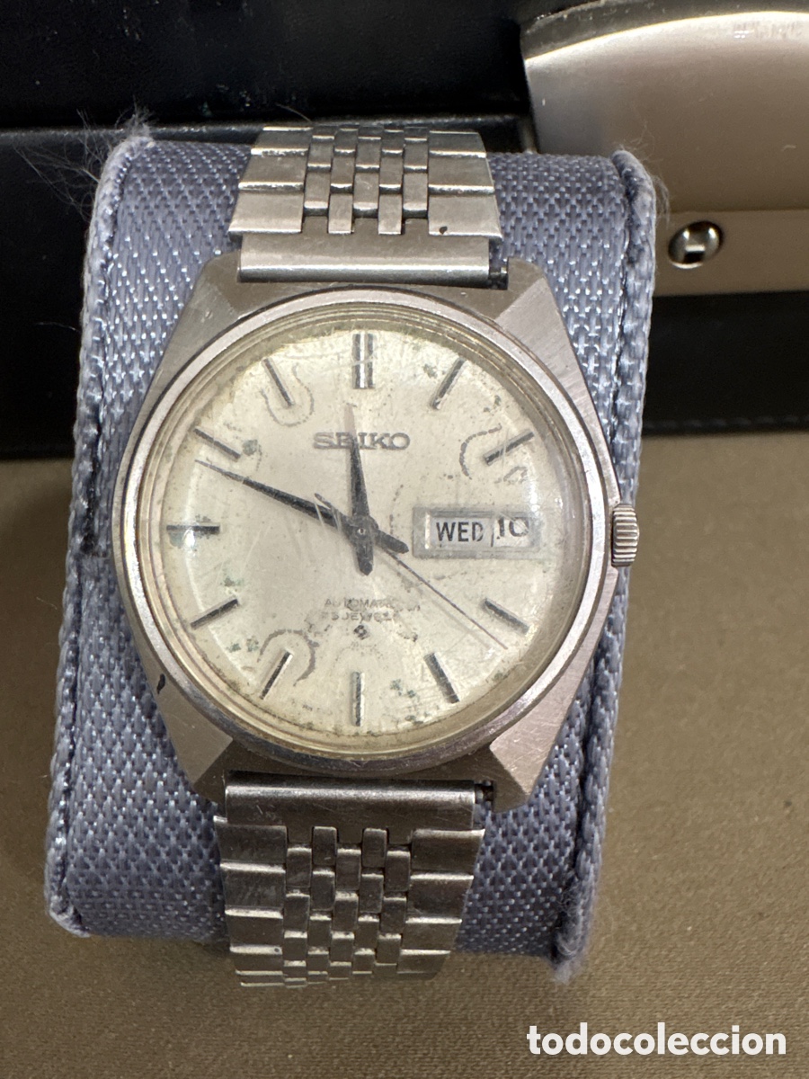 Relojes autom&aacute;ticos: Antiguo reloj Seiko,autom&aacute;tico,36MM sin contar corona*NO FUNCIONA*ver fotos