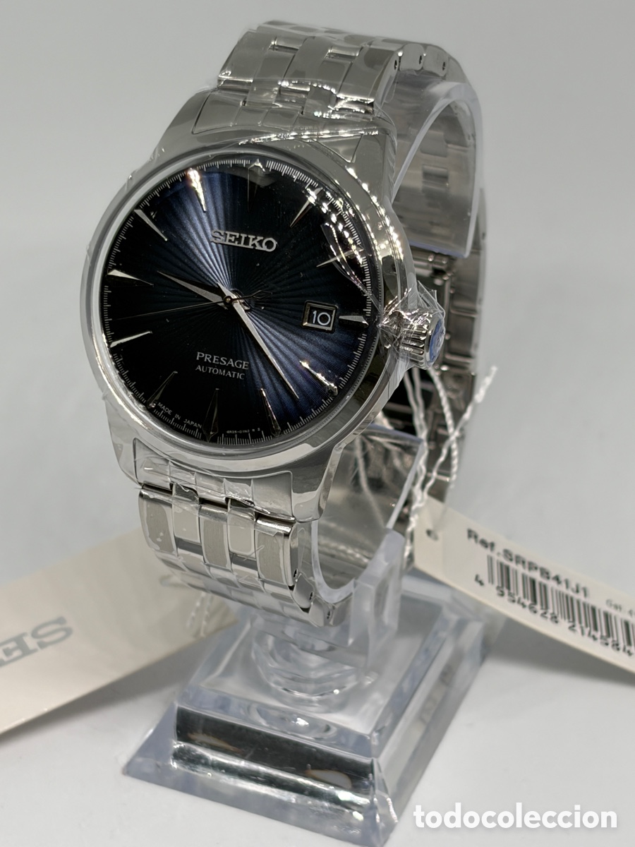 Relojes autom&aacute;ticos: SEIKO PRESAGE AUTOMATIC ESFERA AZUL &ldquo;COCKTAIL TIME&rdquo; - REF. SRPB41J1