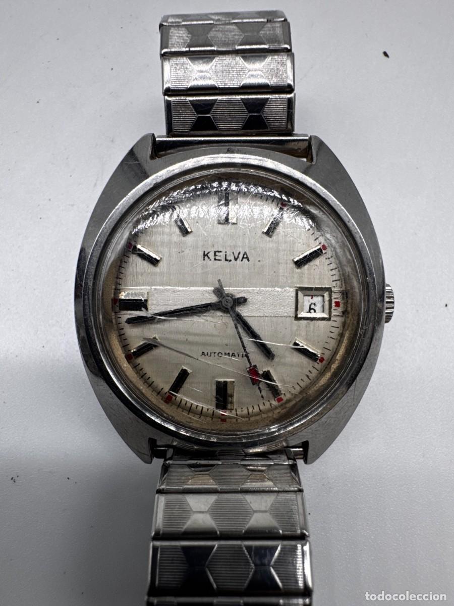 Orologi automatici: RELOJ KELVA AUTOMATIC VINTAGE AUTOM&Aacute;TICO CON FECHA BRAZALETE MET&Aacute;LICO