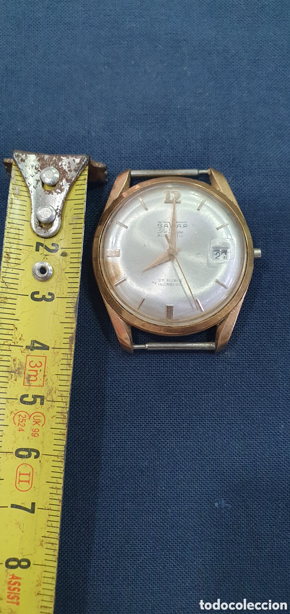 Relojes autom&aacute;ticos: Reloj Savar autom&aacute;tico funcionando. (L135) - Foto 3