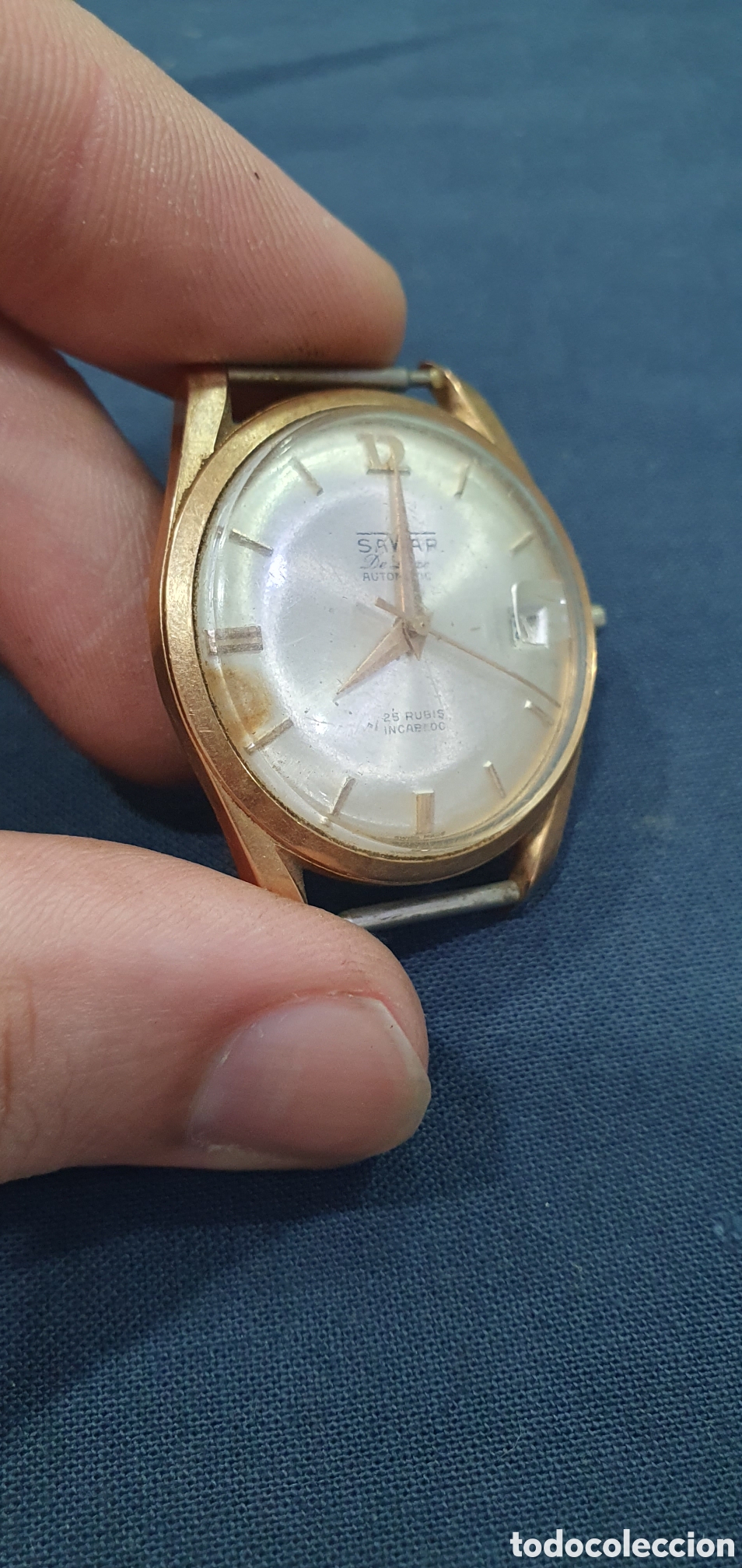 Relojes autom&aacute;ticos: Reloj Savar autom&aacute;tico funcionando. (L135) - Foto 5