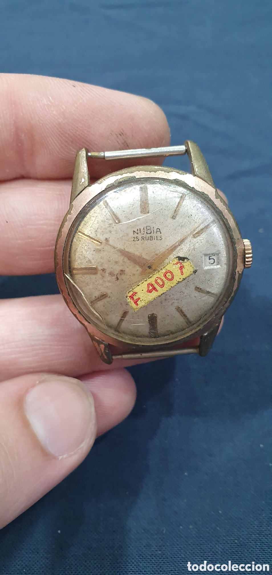 Montres automatiques: Reloj vintage Nubia chapado en oro. (L135)