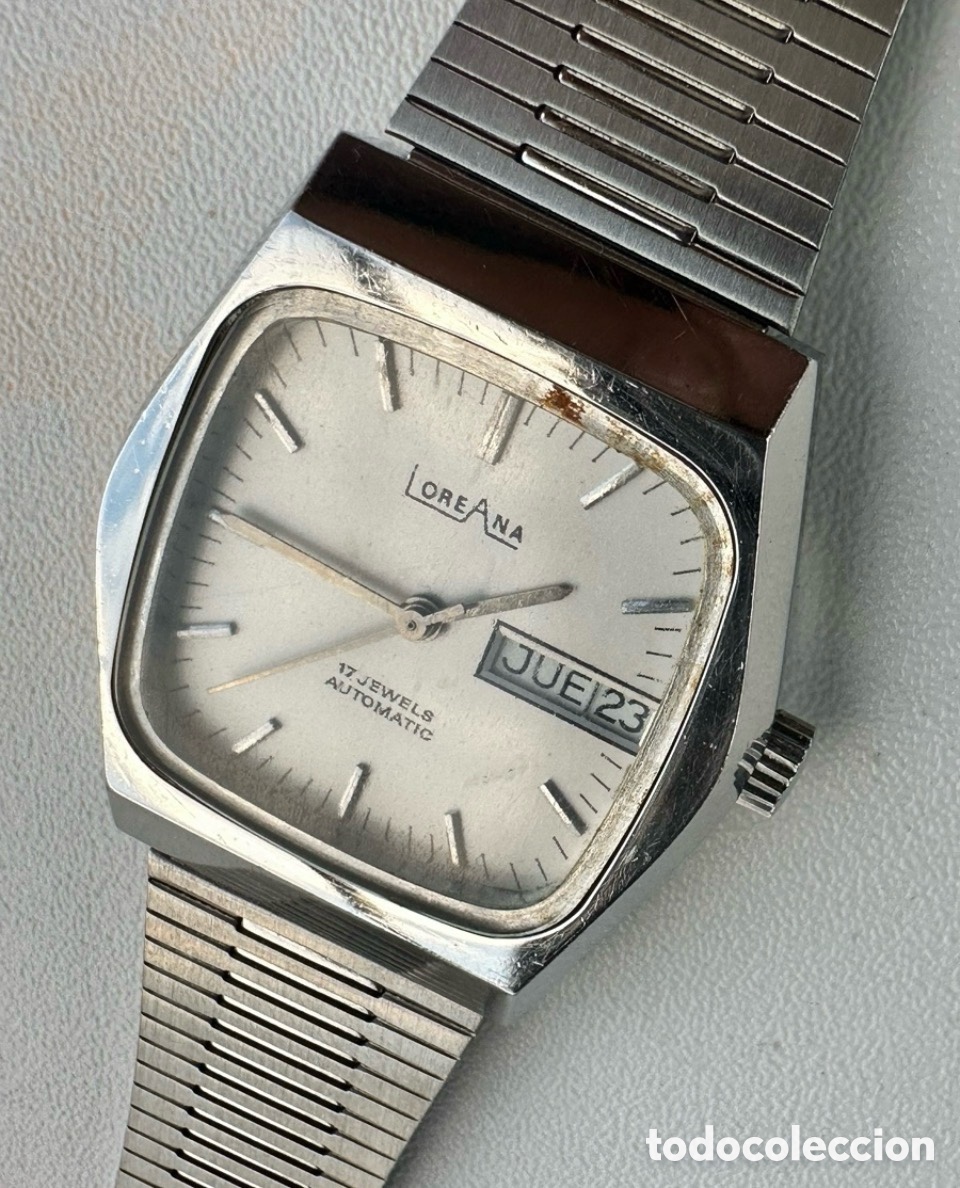 Relojes autom&aacute;ticos: Antiguo Reloj LOREANA AUTOM&Aacute;TIC CALENDAR SWISS - Foto 6