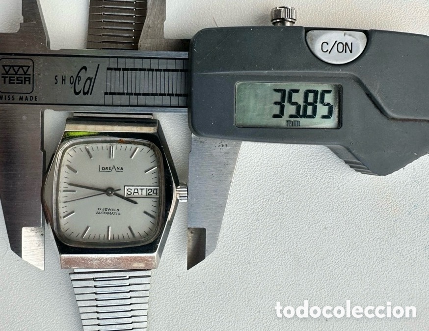 Relojes autom&aacute;ticos: Antiguo Reloj LOREANA AUTOM&Aacute;TIC CALENDAR SWISS - Foto 11