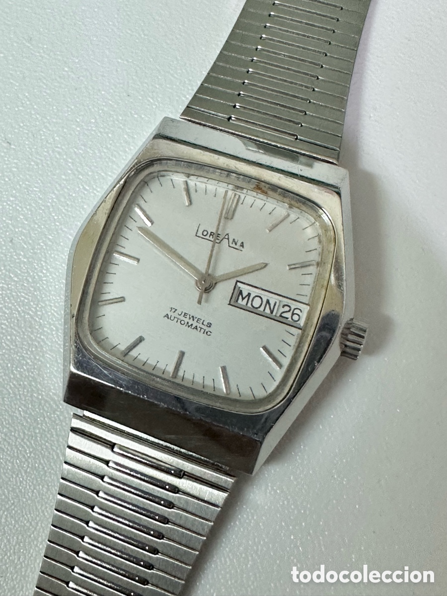 Relojes autom&aacute;ticos: Antiguo Reloj LOREANA AUTOM&Aacute;TIC CALENDAR SWISS - Foto 2