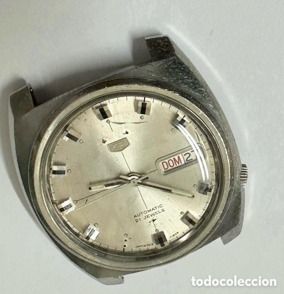 Automatic Watches: Antiguo Reloj SEIKO (5) 7019-7110 Autom&aacute;tico con d&iacute;a y fecha Jap&oacute;n vintage