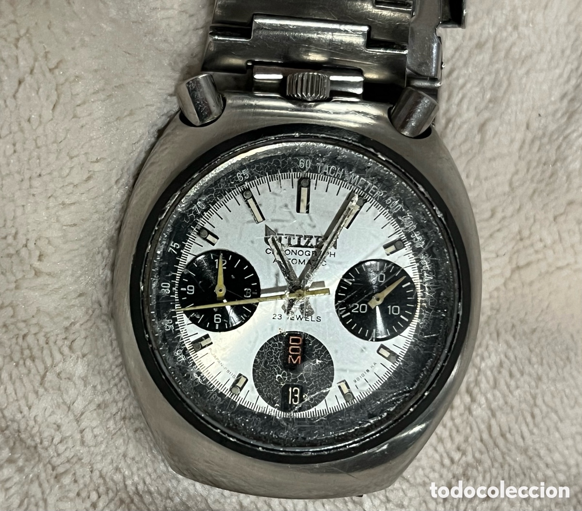 Relojes autom&aacute;ticos: 1980,reloj vintage Citizen autom&aacute;tico Bullhead ,funciona ( no un boton)