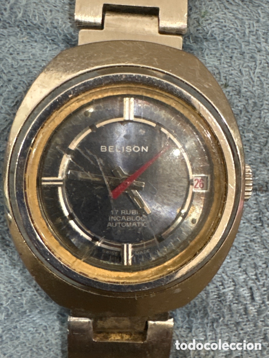 Relojes autom&aacute;ticos: Antiguo reloj autom&aacute;tico BELISON,26mm sin contar corona*FUNCIONA*ver fotos