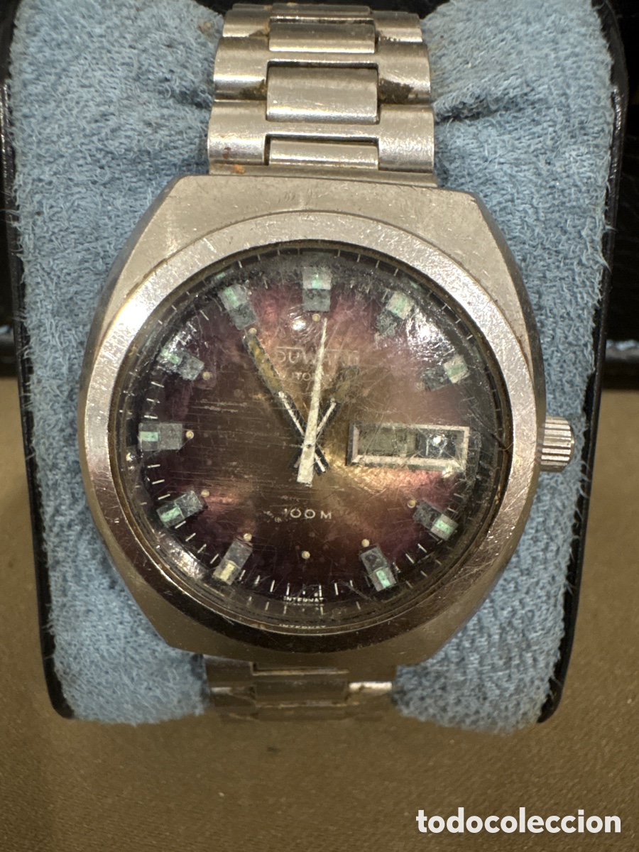 Relojes autom&aacute;ticos: Antiguo DUWARD,autom&aacute;tico 100m,38MM sin contar corona*No funciona*para reparar o piezas