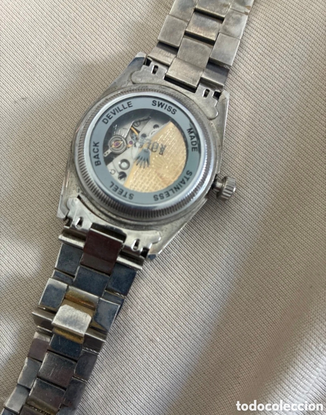 Relojes autom&aacute;ticos: Rel&oacute;gio Cl&aacute;ssico Masculino Autom&aacute;tico - Mostrador Preto - Foto 4