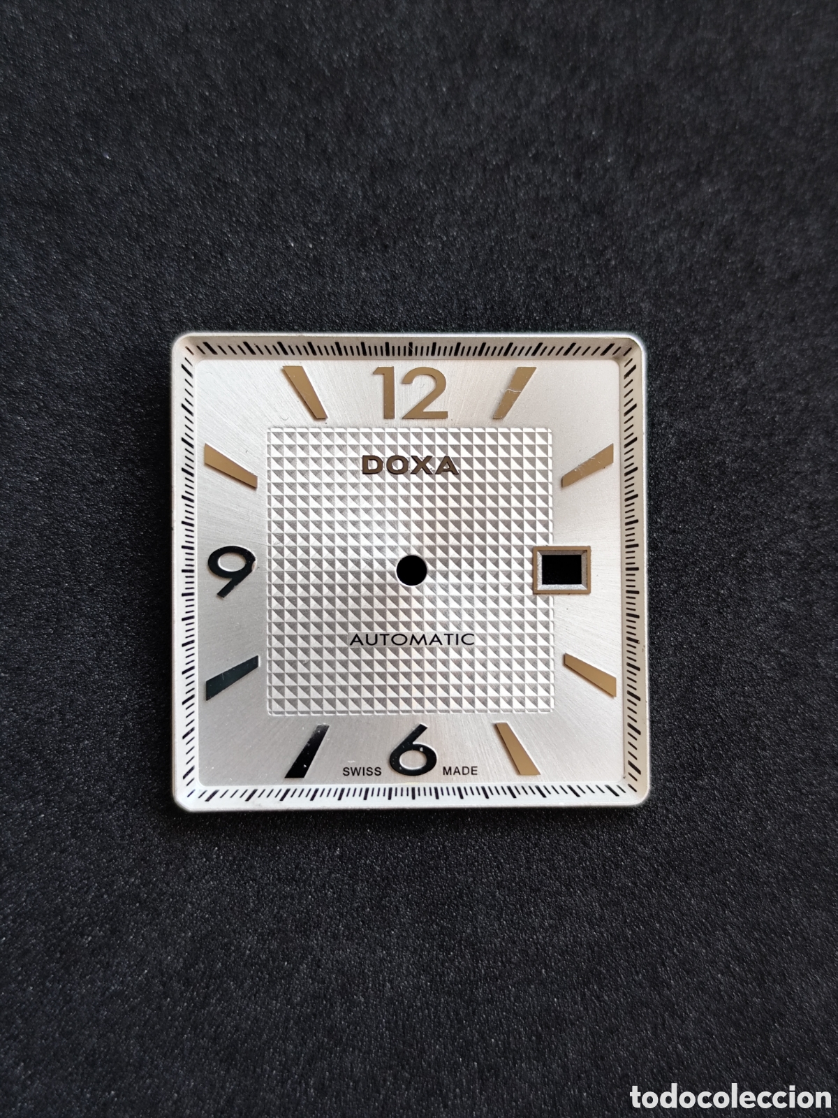 Relojes autom&aacute;ticos: Esfera / Dial Reloj DOXA Quadro II Automatic Vintage Original - Suizo