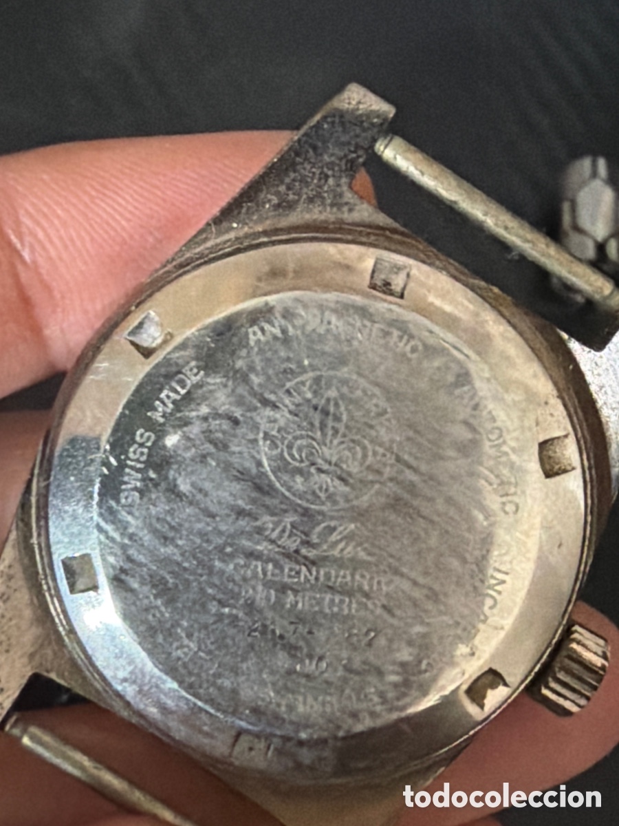 Relojes autom&aacute;ticos: Antiguo reloj caunymatic de buceo - Foto 3