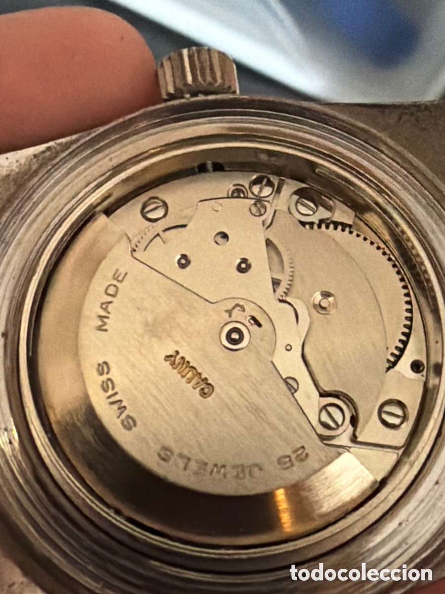 Relojes autom&aacute;ticos: Antiguo reloj caunymatic de buceo - Foto 5