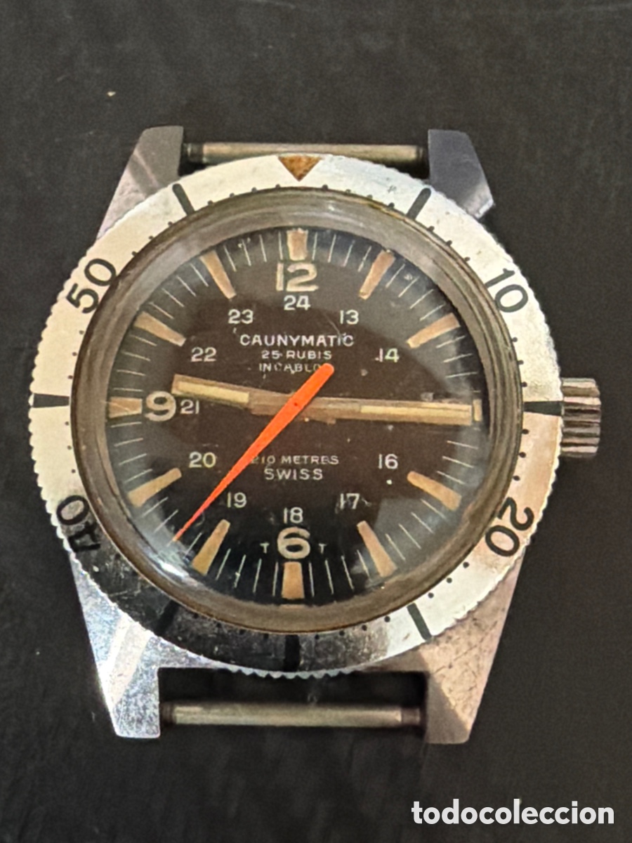 Relojes autom&aacute;ticos: Antiguo reloj caunymatic de buceo