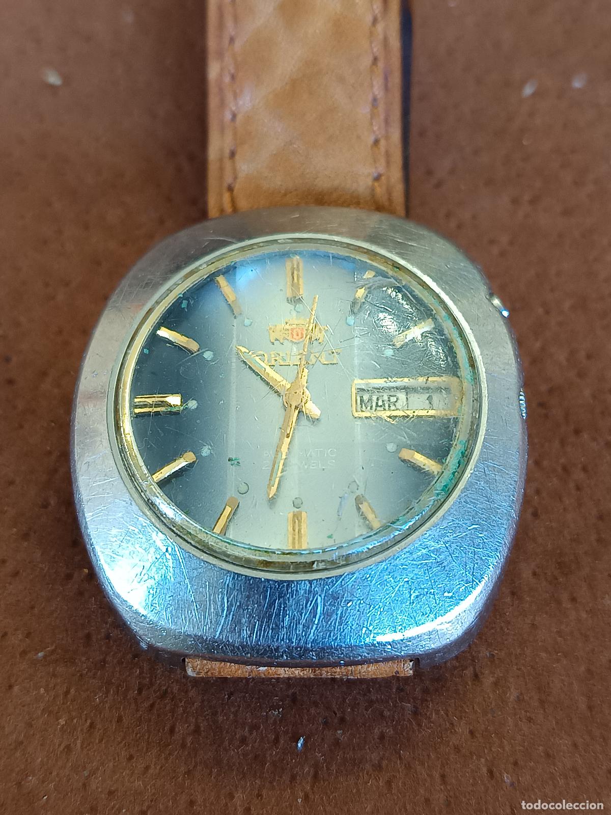 Relojes autom&aacute;ticos: RELOJ ORIENT 21 RUBIS, 45941, AUTOMATICO, FUNCIONA, PRECISA LIMPIEZA, CRISTAL RAYADO.