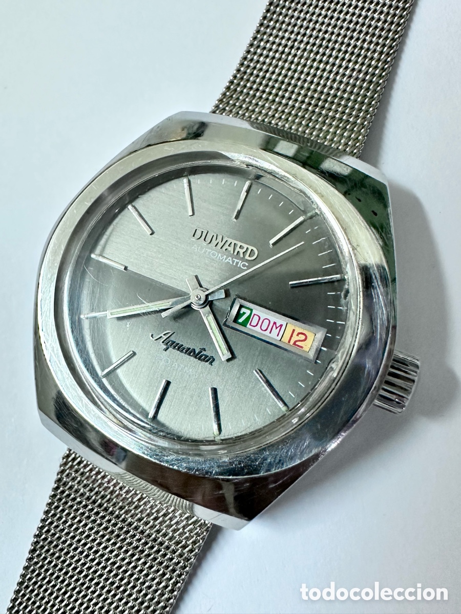 Relojes autom&aacute;ticos: Reloj Duward Aquastar Autom&aacute;tico calendario Swiss Vintage