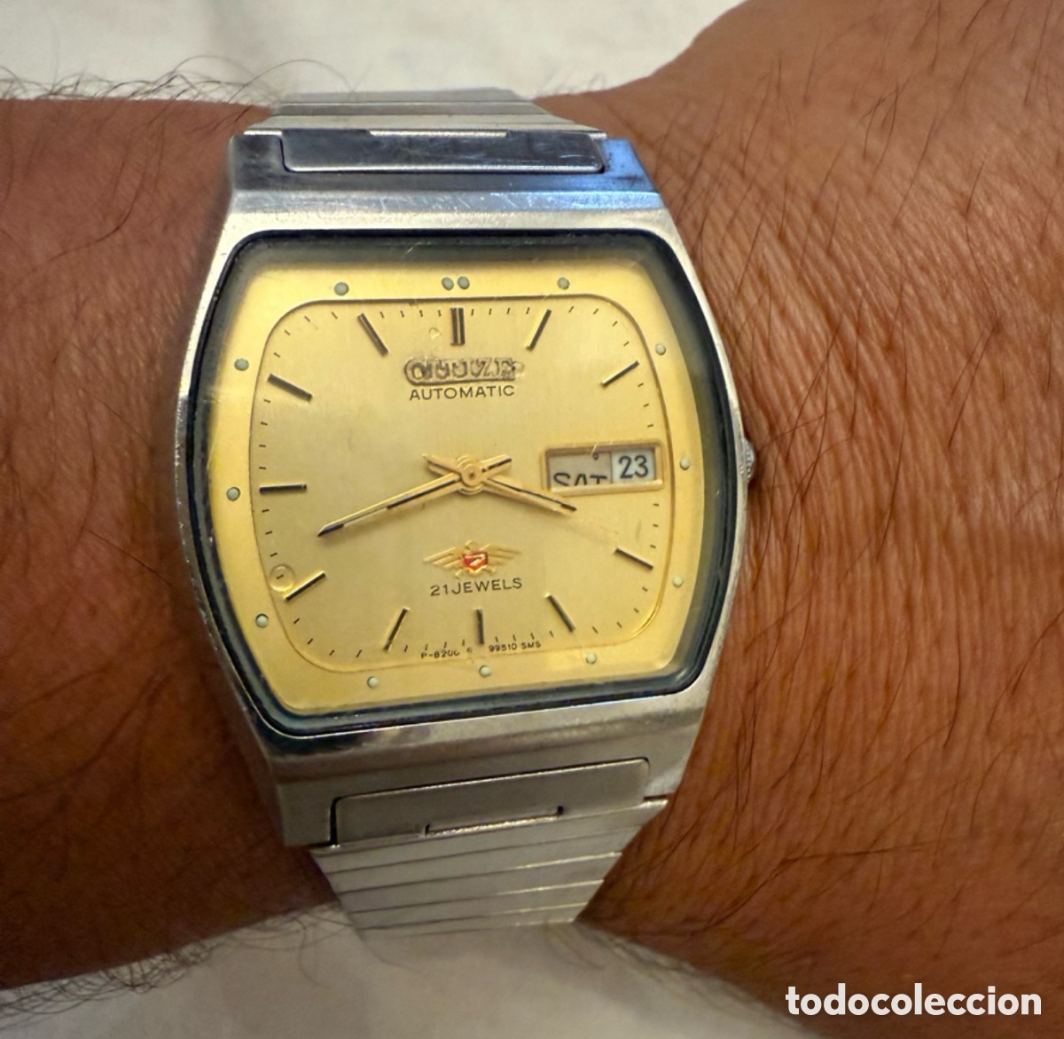 Relojes autom&aacute;ticos: Reloj CITIZEN Automatic 21 Jewels caballero &ndash; cuadrado &ndash; 1979 funci&oacute;na