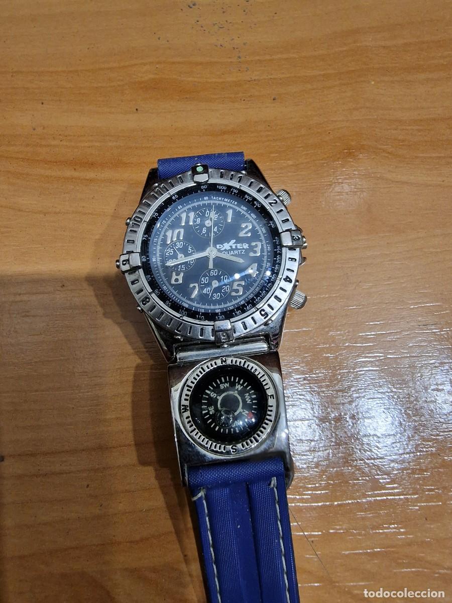 Relojes autom&aacute;ticos: Lote 2841. Reloj DXTER Quarz, con br&uacute;jula