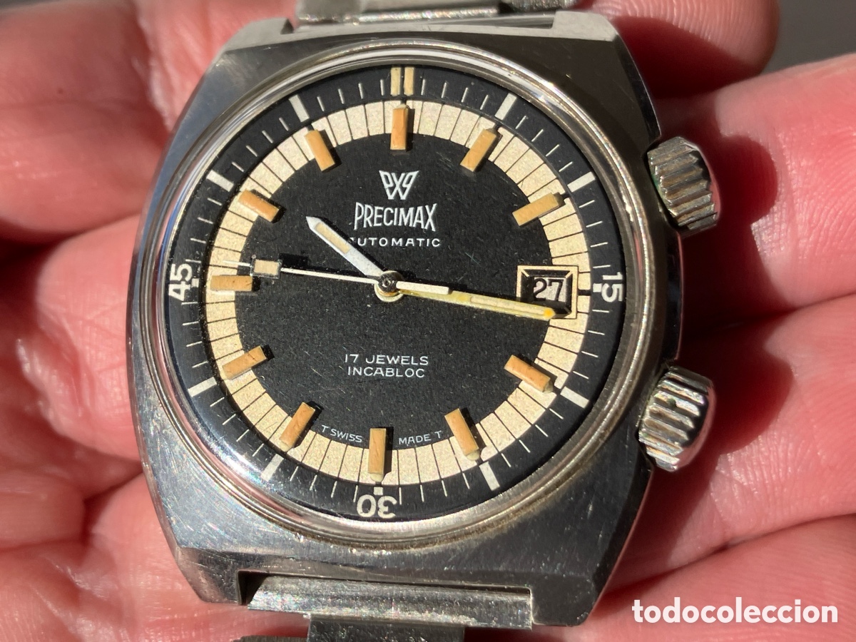 Relojes autom&aacute;ticos: Antiguo y muy raro reloj diver PRECIMAX super compressor