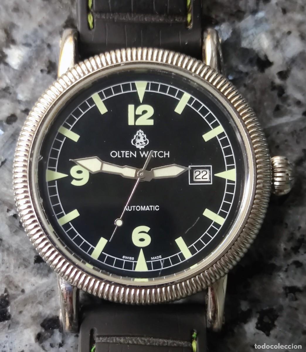 Relojes autom&aacute;ticos: Olten Watch, tipo militar. Calibre Eta 2824-2